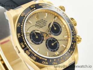 Daytona 126518 Clean YG 1:1 Best Edition YG Dial on Oysterflex Rubber Strap SH4131 - Image 3