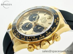 Daytona 126518 Clean YG 1:1 Best Edition YG Dial on Oysterflex Rubber Strap SH4131 - Image 5