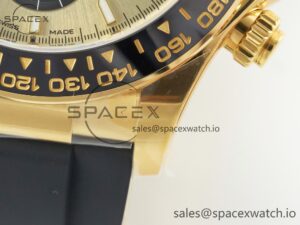 Daytona 126518 Clean YG 1:1 Best Edition YG Dial on Oysterflex Rubber Strap SH4131 - Image 13