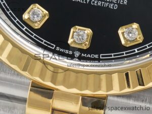 DateJust 36 126233 Clean 1:1 Best Edition 904L Steel Black Diamonds Dial on SS/YG Jubilee Bracelet VR3235 - Image 12