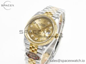 DateJust 36 126233 Clean 1:1 Best Edition 904L Steel YG Diamonds Dial on SS/YG Jubilee Bracelet VR3235 - Image 4