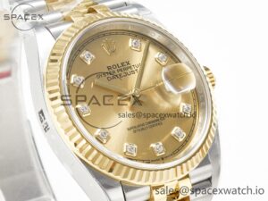 DateJust 36 126233 Clean 1:1 Best Edition 904L Steel YG Diamonds Dial on SS/YG Jubilee Bracelet VR3235 - Image 3