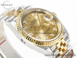 DateJust 36 126233 Clean 1:1 Best Edition 904L Steel YG Diamonds Dial on SS/YG Jubilee Bracelet VR3235 - Image 6