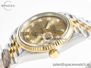 DateJust 36 126233 Clean 1:1 Best Edition 904L Steel YG Diamonds Dial on SS/YG Jubilee Bracelet VR3235 - Image 5