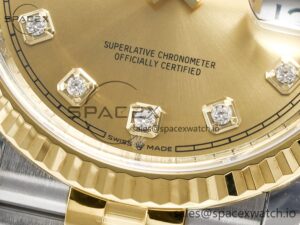 DateJust 36 126233 Clean 1:1 Best Edition 904L Steel YG Diamonds Dial on SS/YG Jubilee Bracelet VR3235 - Image 12