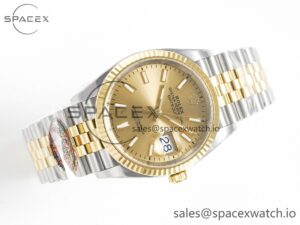 DateJust 36 126233 Clean 1:1 Best Edition 904L Steel YG Stick Dial on SS/YG Jubilee Bracelet VR3235 - Image 7