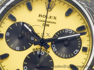Daytona DIW Yellow Carbon N6F 1:1 Best Edition Yellow/Black Dial on Black Nylon Strap SA4130 V2 - Image 10