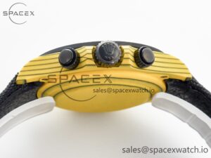 Daytona DIW Yellow Carbon N6F 1:1 Best Edition Yellow/Black Dial on Black Nylon Strap SA4130 V2 - Image 15