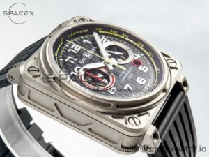 BR03-94 Chrono BRSF 1:1 Best Edition Carbon Dial on Black Rubber Strap A7750 - Image 6