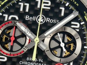 BR03-94 Chrono BRSF 1:1 Best Edition Carbon Dial on Black Rubber Strap A7750 - Image 9