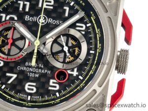 BR03-94 Chrono BRSF 1:1 Best Edition Carbon Dial on Black Rubber Strap A7750 - Image 10
