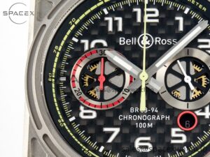 BR03-94 Chrono BRSF 1:1 Best Edition Carbon Dial on Black Rubber Strap A7750 - Image 11