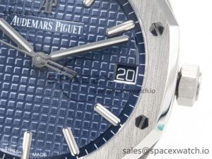 Royal Oak 41mm 15500 SS ZF 1:1 Best Edition Blue Textured Dial on SS Bracelet SA4302 Super Clone V3 - Image 10