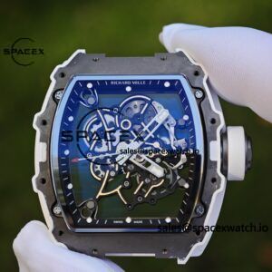 1: 1. Customized Best Version RM-055 White Ceramic, Titanium Rubber Inner Shell, Vaucher RMUL2 Super Movement, White Rubber Strap, Titanium Buckle - Image 10