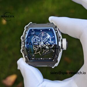 1: 1. Customized Best Version RM-055 White Ceramic, Titanium Rubber Inner Shell, Vaucher RMUL2 Super Movement, White Rubber Strap, Titanium Buckle - Image 13