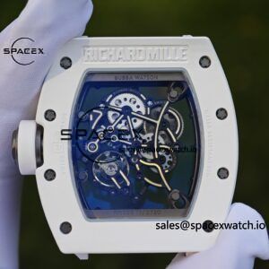 1: 1. Customized Best Version RM-055 White Ceramic, Titanium Rubber Inner Shell, Vaucher RMUL2 Super Movement, White Rubber Strap, Titanium Buckle - Image 18