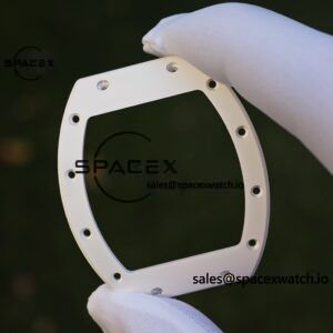 1: 1. Customized Best Version RM-055 White Ceramic, Titanium Rubber Inner Shell, Vaucher RMUL2 Super Movement, White Rubber Strap, Titanium Buckle - Image 4