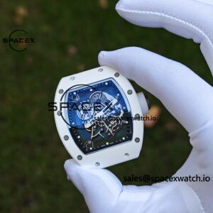 1: 1. Customized Best Version RM-055 White Ceramic, Titanium Rubber Inner Shell, Vaucher RMUL2 Super Movement, White Rubber Strap, Titanium Buckle - Image 21