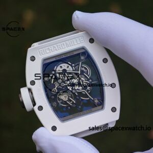 1: 1. Customized Best Version RM-055 White Ceramic, Titanium Rubber Inner Shell, Vaucher RMUL2 Super Movement, White Rubber Strap, Titanium Buckle - Image 30