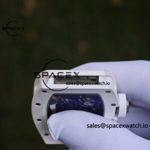 1: 1. Customized Best Version RM-055 White Ceramic, Titanium Rubber Inner Shell, Vaucher RMUL2 Super Movement, White Rubber Strap, Titanium Buckle - Image 32
