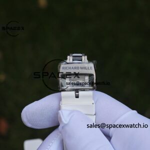 1: 1. Customized Best Version RM-055 White Ceramic, Titanium Rubber Inner Shell, Vaucher RMUL2 Super Movement, White Rubber Strap, Titanium Buckle - Image 38