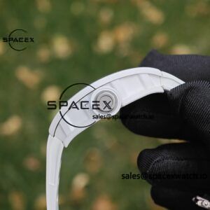 1: 1. Customized Best Version RM-055 White Ceramic, Titanium Rubber Inner Shell, Vaucher RMUL2 Super Movement, White Rubber Strap, Titanium Buckle - Image 45