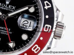 GMT-Master II 126710 LNRO Black/Red Ceramic 904L ARF 1:1 Best Edition on Jubilee Bracelet SH3285 CHS V3 - Image 11