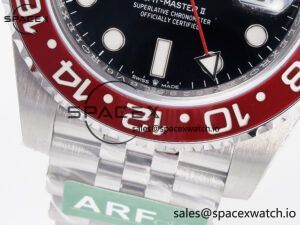 GMT-Master II 126710 LNRO Black/Red Ceramic 904L ARF 1:1 Best Edition on Jubilee Bracelet SH3285 CHS V3 - Image 12