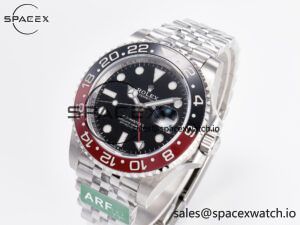 GMT-Master II 126710 LNRO Black/Red Ceramic 904L ARF 1:1 Best Edition on Jubilee Bracelet SH3285 CHS V3 - Image 4