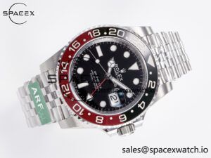 GMT-Master II 126710 LNRO Black/Red Ceramic 904L ARF 1:1 Best Edition on Jubilee Bracelet SH3285 CHS V3 - Image 8