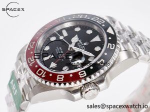 GMT-Master II 126710 LNRO Black/Red Ceramic 904L ARF 1:1 Best Edition on Jubilee Bracelet SH3285 CHS V3 - Image 5