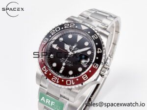 GMT-Master II 126710 LNRO Black/Red Ceramic 904L ARF 1:1 Best Edition on Oyster Bracelet SH3285 CHS V3 - Image 4