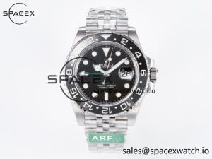 GMT-Master II 126710 GRNR Black/Gray Ceramic 904L Steel ARF 1:1 Best Edition on Jubilee Strap SH3285