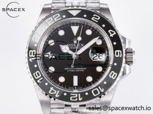 GMT-Master II 126710 GRNR Black/Gray Ceramic 904L Steel ARF 1:1 Best Edition on Jubilee Strap SH3285 - Image 2