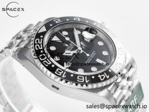 GMT-Master II 126710 GRNR Black/Gray Ceramic 904L Steel ARF 1:1 Best Edition on Jubilee Strap SH3285 - Image 6