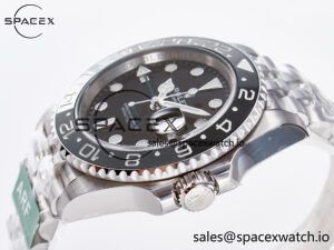 GMT-Master II 126710 GRNR Black/Gray Ceramic 904L Steel ARF 1:1 Best Edition on Jubilee Strap SH3285 - Image 5