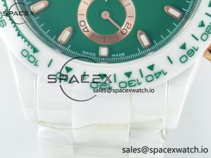Daytona AET White Ceramic Case and Bracelet Green Dial N6F Best Edition SA4130 - Image 13