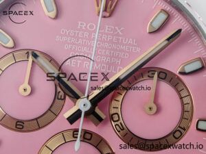 Daytona AET White Ceramic Case and Bracelet Pink Dial N6F Best Edition SA4130 - Image 9