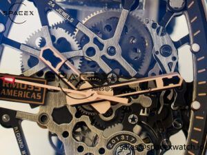 RM035-02 RG Black Ceramic SONIC Best Edition Skeleton Dial on Black Rubber Strap Clone RMUL1 - Image 9