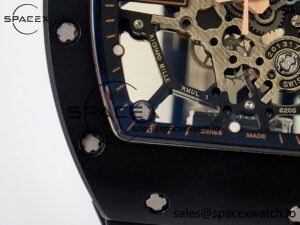 RM035-02 RG Black Ceramic SONIC Best Edition Skeleton Dial on Black Rubber Strap Clone RMUL1 - Image 12