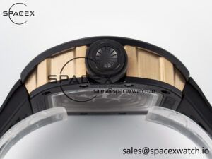 RM035-02 RG Black Ceramic SONIC Best Edition Skeleton Dial on Black Rubber Strap Clone RMUL1 - Image 15