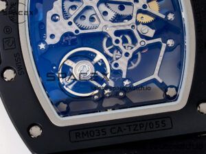 RM035-02 RG Black Ceramic SONIC Best Edition Skeleton Dial on Black Rubber Strap Clone RMUL1 - Image 18