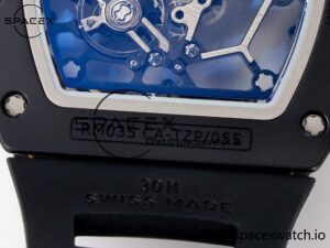RM035-02 RG Black Ceramic SONIC Best Edition Skeleton Dial on Black Rubber Strap Clone RMUL1 - Image 20