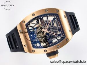 RM035-02 RG SONIC Best Edition Skeleton Dial on Black Rubber Strap Clone RMUL1 - Image 8