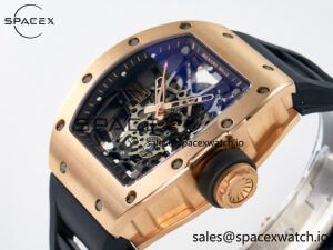 RM035-02 RG SONIC Best Edition Skeleton Dial on Black Rubber Strap Clone RMUL1 - Image 5