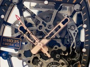 RM035-02 RG SONIC Best Edition Skeleton Dial on Black Rubber Strap Clone RMUL1 - Image 9