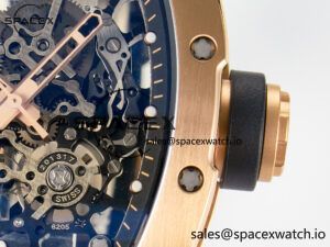 RM035-02 RG SONIC Best Edition Skeleton Dial on Black Rubber Strap Clone RMUL1 - Image 10