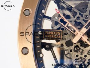 RM035-02 RG SONIC Best Edition Skeleton Dial on Black Rubber Strap Clone RMUL1 - Image 11