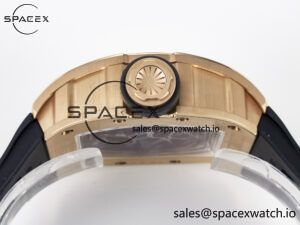 RM035-02 RG SONIC Best Edition Skeleton Dial on Black Rubber Strap Clone RMUL1 - Image 15