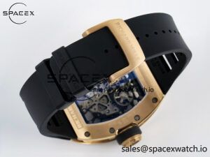 RM035-02 RG SONIC Best Edition Skeleton Dial on Black Rubber Strap Clone RMUL1 - Image 16